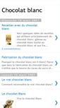 Mobile Screenshot of chocolat-blanc.blogspot.com