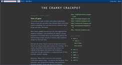 Desktop Screenshot of crankycrackpot.blogspot.com
