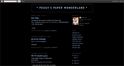 Desktop Screenshot of peggypaper.blogspot.com