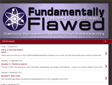 Tablet Screenshot of fundamentallyflawedpodcast.blogspot.com