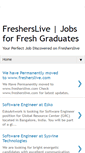 Mobile Screenshot of fresherslive.blogspot.com