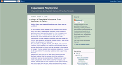 Desktop Screenshot of expandablepolystyrene.blogspot.com