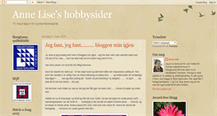 Desktop Screenshot of anneliseshobbysider.blogspot.com