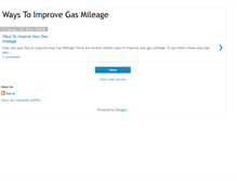 Tablet Screenshot of improve-gas-mileage.blogspot.com