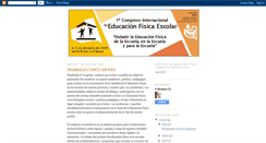 Desktop Screenshot of congresoeducacionfisicaescolar.blogspot.com
