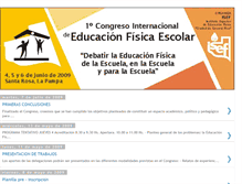 Tablet Screenshot of congresoeducacionfisicaescolar.blogspot.com