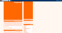 Desktop Screenshot of freakville.blogspot.com