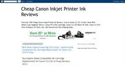 Desktop Screenshot of cheap-canon-inkjet-printer-ink-review.blogspot.com