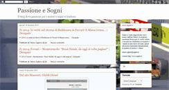 Desktop Screenshot of passionesogni.blogspot.com