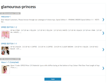 Tablet Screenshot of glamourous-princess.blogspot.com