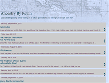 Tablet Screenshot of ancestrybykevin.blogspot.com