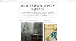 Desktop Screenshot of dom-prawie-moich-marzen.blogspot.com