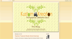 Desktop Screenshot of kustomkreations4u.blogspot.com