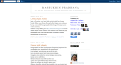 Desktop Screenshot of masbukhinpradhana.blogspot.com