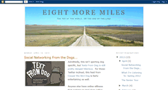 Desktop Screenshot of 8moremiles.blogspot.com