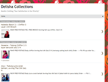 Tablet Screenshot of delishacollections.blogspot.com