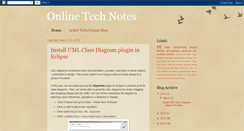 Desktop Screenshot of onlinetechnotes.blogspot.com