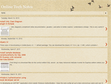 Tablet Screenshot of onlinetechnotes.blogspot.com