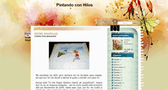 Desktop Screenshot of pintandoconhilos2.blogspot.com