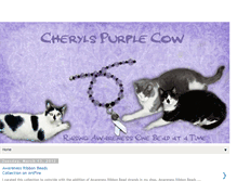 Tablet Screenshot of cherylspurplecow.blogspot.com