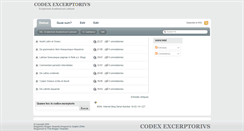 Desktop Screenshot of codex-excerptorius.blogspot.com