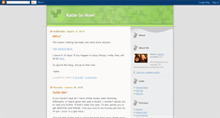 Desktop Screenshot of katiegonow.blogspot.com