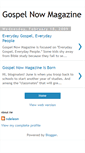 Mobile Screenshot of gospelnowmagazine.blogspot.com