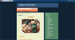 Desktop Screenshot of pinoydishes.blogspot.com