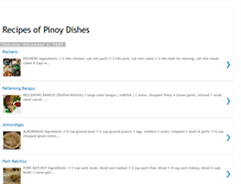 Tablet Screenshot of pinoydishes.blogspot.com