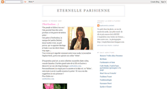 Desktop Screenshot of eternelleparisienne.blogspot.com