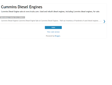 Tablet Screenshot of cumminsdieselengines.blogspot.com