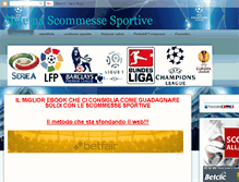 Tablet Screenshot of calcioscommessa.blogspot.com