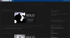 Desktop Screenshot of jaybarrymatthews.blogspot.com