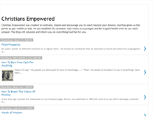 Tablet Screenshot of christiansempowered.blogspot.com