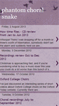 Mobile Screenshot of phantomchoralsnake.blogspot.com