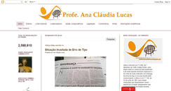 Desktop Screenshot of profeanaclaudialucas.blogspot.com