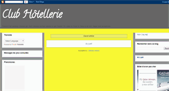 Desktop Screenshot of club-hotellerie.blogspot.com