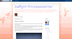 Desktop Screenshot of buffgirl-princesswarrior.blogspot.com