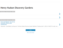 Tablet Screenshot of henryhudsondiscoverygarden.blogspot.com