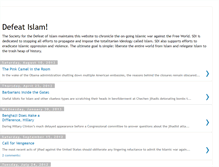 Tablet Screenshot of defeatislam.blogspot.com