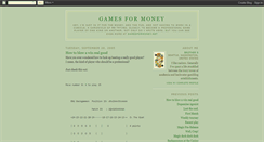 Desktop Screenshot of gamesformoney.blogspot.com