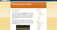 Desktop Screenshot of informacioninutil.blogspot.com