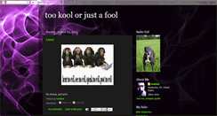 Desktop Screenshot of koolfooltattoo.blogspot.com