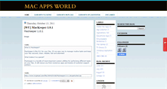 Desktop Screenshot of macappsworld.blogspot.com