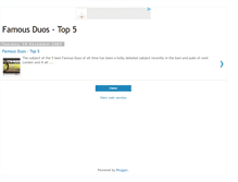Tablet Screenshot of famousduos.blogspot.com