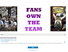 Tablet Screenshot of fansowntheteam.blogspot.com