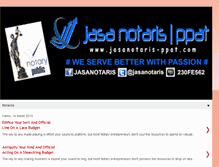 Tablet Screenshot of jasanotarismurah.blogspot.com