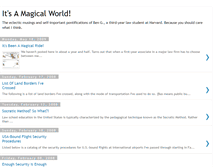 Tablet Screenshot of its-a-magical-world.blogspot.com