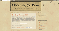 Desktop Screenshot of aikidoandstuff.blogspot.com