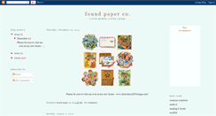 Desktop Screenshot of foundpaperco.blogspot.com